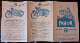 Publicité - 1955 - Moto FAVOR - Clermont-Ferrand - - Motorräder
