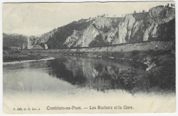 COMBLAIN-AU-PONT : Les Rochers Et La Gare - 1919 - Comblain-au-Pont