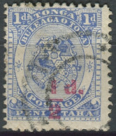 Tonga 1893 SG15 ½d In Red On 1d Coat Of Arms FU - Tonga (1970-...)