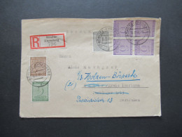 SBZ 1946 West Sachsen MiF Einschreiben Böhlitz Ehrenberg - Hemer Und Weitergeleitet Nach Bösperde Mit Stempel Rückseitig - Briefe U. Dokumente