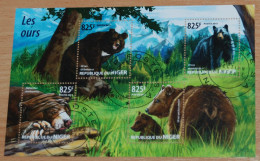 NIGER 2015, Bears, Animals, Fauna, Miniature Sheets, Used - Beren