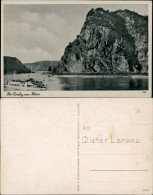St. Goarshausen Loreley, Rhein Schiff, Vorbei Fahrendes Fahrgastschiff 1932 - Loreley