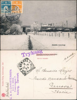 Postcard Aalborg Ålborg Winter Straße - Bahnhof 1916 - Dinamarca