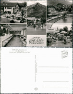 Ansichtskarte Bad Wiessee CAFÉ LIDO Mehrbildkarte 5 Echtfoto-Ansichten 1960 - Bad Wiessee