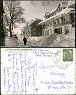 Ansichtskarte Höchenschwand Strassen Partie, Verschneites Hotel Krone 1963 - Höchenschwand