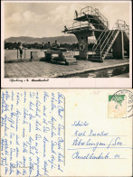 Ansichtskarte Offenburg Schwimmbad, Sprungturm - Stadt 1955 - Offenburg