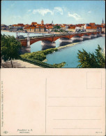 Ansichtskarte Frankfurt (Oder) Oderbrücke - Stadt 1914 - Frankfurt A. D. Oder