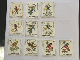1972 - Serie Fauns Avicola : 10 Francobolli Nuovi E Usati (lire 1, Lire 2, Lire 3, Lire 4, Lire 5, Lire 10) (vedi Foto) - Gebraucht