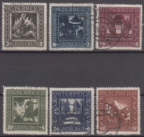 Austria 1926 Mi#488-493 Used Complete Set, Mixed I/II Types - Used Stamps