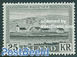 Iceland 1957 Bessastadir 1v, Mint NH, Religion - Churches, Temples, Mosques, Synagogues - Ungebraucht