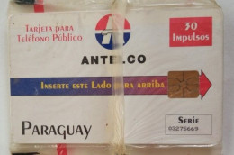 Paraguay 30 Units MINT Chip Card - Antelco Logo - Paraguay