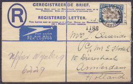 Afrique Du Sud - Env. Recommandée Par Avion Affr. 1S4d Càd UPPER WYNBERG /JU 18 1936 Pour AMSTERDAM Hollande - Lettres & Documents