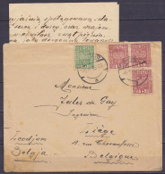 Pologne - LAC Affr. 55gr Càpt WARSZAWA /-5.IV.1935 (Varsovie) Pour LIEGE - Covers & Documents