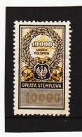 CAO524 P O L E N 1920 OPLATA STEMPLOWA  10000 MAREK  POLSKICH Gestempelt SIEHE ABBILDUNG - Revenue Stamps