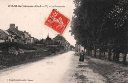 35 Ille Et Vilaine - CPA - St Saint GERMAIN Sur Ille- La Promenade - 1912 - Saint-Germain-sur-Ille
