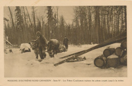 CPA-29295-Canada - Missions Oblates De L'Extrême Nord Canadien (Edition Paris-SérieI IV)-scène De Vie Et Action En Cours - Yellowknife