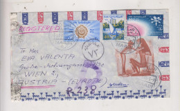 EGYPT 1965 CAIRO MAADI Registered Airmail Cover To Austria - Aéreo