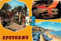 ITALIE - Spotorno - Multivues - Animé - Colorisé - Carte Postale - Autres & Non Classés