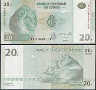 Congo DEALER LOT ( 10 Pcs ) P 94A - 20 Francs 30.6.2003 - UNC - Repubblica Democratica Del Congo & Zaire