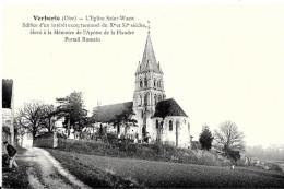 Verberie.le Cimetière Et L'église Saint Waast. - Verberie