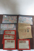 LOT COLONIES + MONACO/SAARE 83 TIMBRES PERFORES OBLITERES + 7 LETTRES AVEC TIMBRES PERFORES DU MAROC VOIR SCANS - Altri & Non Classificati