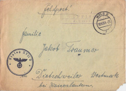 German Feldpost WW2 From A POW Guard In M-Stammlager XVII D In Pupping (located In Austria), Cover Posted Wels - Militaria