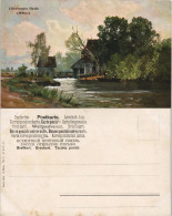 Ansichtskarte .Niedersachsen Lüneburger Heide - Mühle Künstlerkarte 1908 - Lüneburger Heide