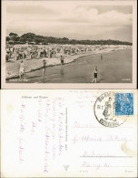 Ansichtskarte Göhren (Rügen) Strandleben - Gel Sonderstempel 1953 - Goehren