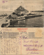 Postcard Malmö Hafen, Fähre - Pavillon 1910 - Schweden