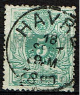 45  Obl  Havré  + 8 - 1869-1888 Lion Couché (Liegender Löwe)