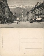 Ansichtskarte Innsbruck Maria Theresienstrasse Belebt, Tram Straßenbahn 1910 - Innsbruck