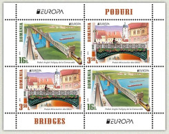 ROMANIA - 2018  EUROPA CEPT  - BRIDGES- S/S-Block II (2 Sets)- MNH** - 2018