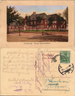 Postcard Sonderburg Sønderborg Kgl. Oberrealschule 1913 Passepartout - Dänemark