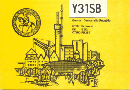 German Democtaric Republic Radio Amateur QSL Card Y31SB  Y03CD 1983 - Radio Amateur