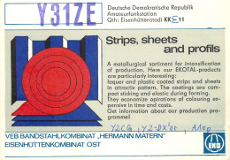 German Democtaric Republic Radio Amateur QSL Card Y31ZE Y03CD 1985 - Radio Amateur