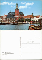 Ansichtskarte Leer (Ostfriesland) Hafen, Rathaus Und Waage 1980 - Leer