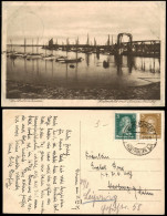 Ansichtskarte Wilhelmshaven Hafenbild Mit Nassaubrücke 1927 - Wilhelmshaven