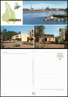 Postcard Grums Gruvöns Bruk, Sveaplan, Småkyrkan (Mehrbildkarte) 1990 - Schweden