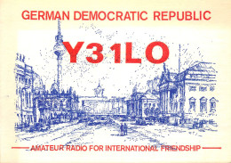 German Democtaric Republic Radio Amateur QSL Card Y31LO Y03CD 1984 - Radio Amateur