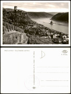 Ansichtskarte Kaub Panorama-Ansicht Mit Rhein Burg Gutenfels Und Pfalz 1950 - Kaub