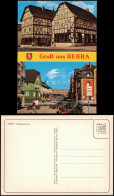 Ansichtskarte Bebra 2-Bild-Karte Stadtteilansicht Fußgängerzone 1975 - Bebra
