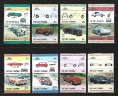 ● NIUTAO TUVALU 1984 ● AUTO 100 ֍ Cars ● Leader Of The World ● Voitures ● Serie ** 16 Valori ● Lotto N. 2480 ● - Tuvalu (fr. Elliceinseln)