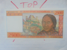 MADAGASCAR 2500 FRANCS ND (1998) Neuf  (B.33) - Madagascar