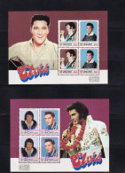 SA02 St Vincent 1985 The 50th Anniversary Of The Birth Of Elvis Prsesley S/S - St.Vincent (1979-...)
