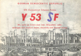 German Democtaric Republic Radio Amateur QSL Card Y53SF Y03CD 1983 - Radio Amatoriale