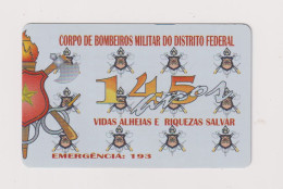 BRASIL - Fire Service Inductive Phonecard - Brazilië