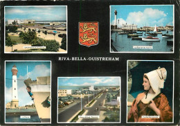 14 - Ouistreham - Riva Bella - Multivues - Folklore - Phare - Automobiles - Blasons - Flamme Postale De Ouistreham Riva  - Ouistreham