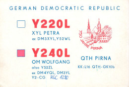 German Democtaric Republic Radio Amateur QSL Card Y22OL Y03CD 1985 - Radio Amatoriale