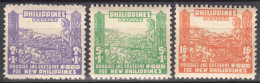 Philippines 1942 Japanese Occupation Red Cross Charity Set Mi#9-11 Mint Never Hinged - Philippinen
