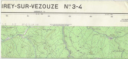 Carte IGN 1/25000 - Cirey Sur Vezouze - 3-4 - édition De 1957 - Topographische Karten